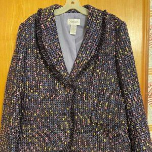 Womens size 18, fully lined Chadwick’s Tweed Blazer purple